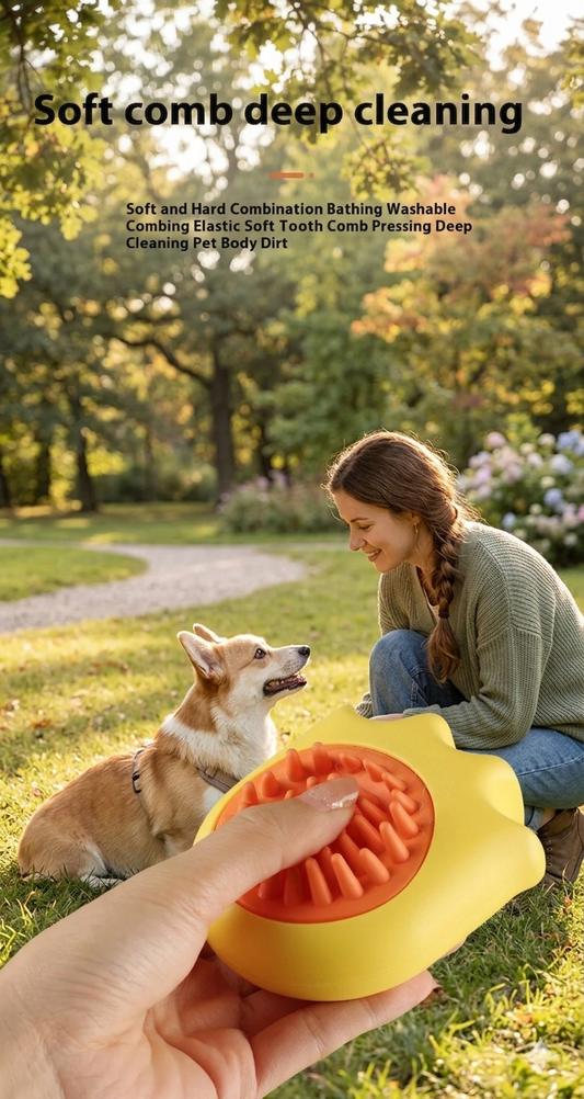 Pet Bath Brush Cat Dog Massage Comb