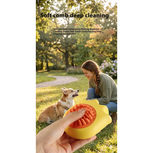 PawSpa Bath Brush for Dogs & Cats – Silicone Massage Grooming Brush